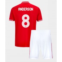 Otroški Nogometni dresi Nottingham Forest Elliot Anderson #8 Domači 2025-26 Kratek Rokav (+ Kratke hlače)